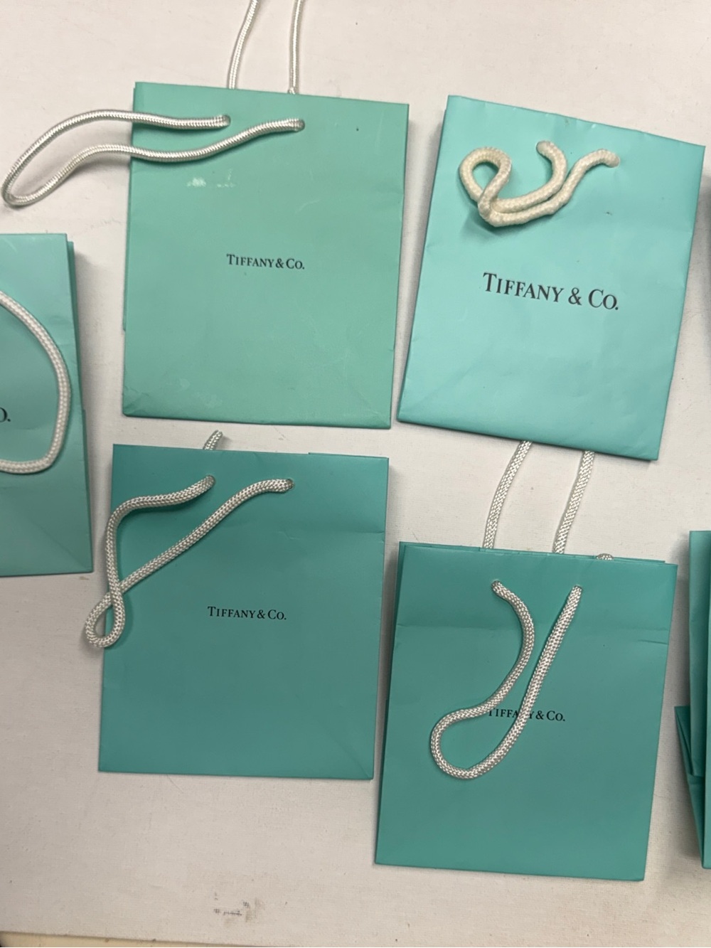 Tiffany & Co gift bag lot 7 piece